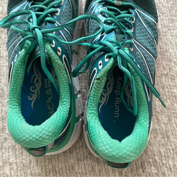 Hoka Athletic Shoes in Teal and White - Picture 6 of 9